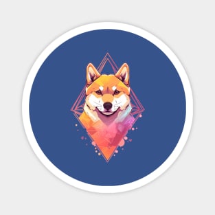 Shiba Inu Pink Diamond Magnet